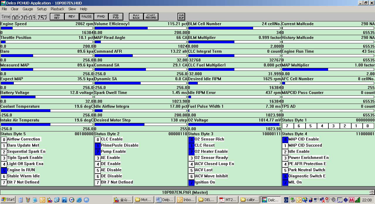 Delco Electronics PCHUD software
